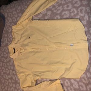Pale yellow ralph lauren polo button down